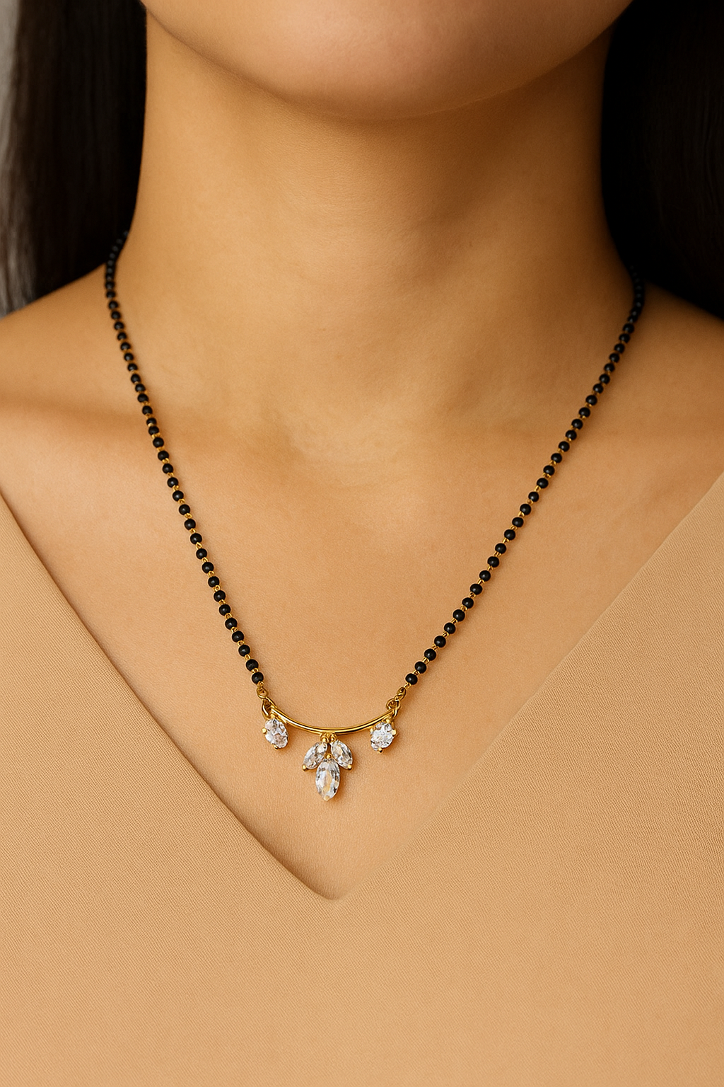 Stylish Gold Plated Mangalsutra For Women