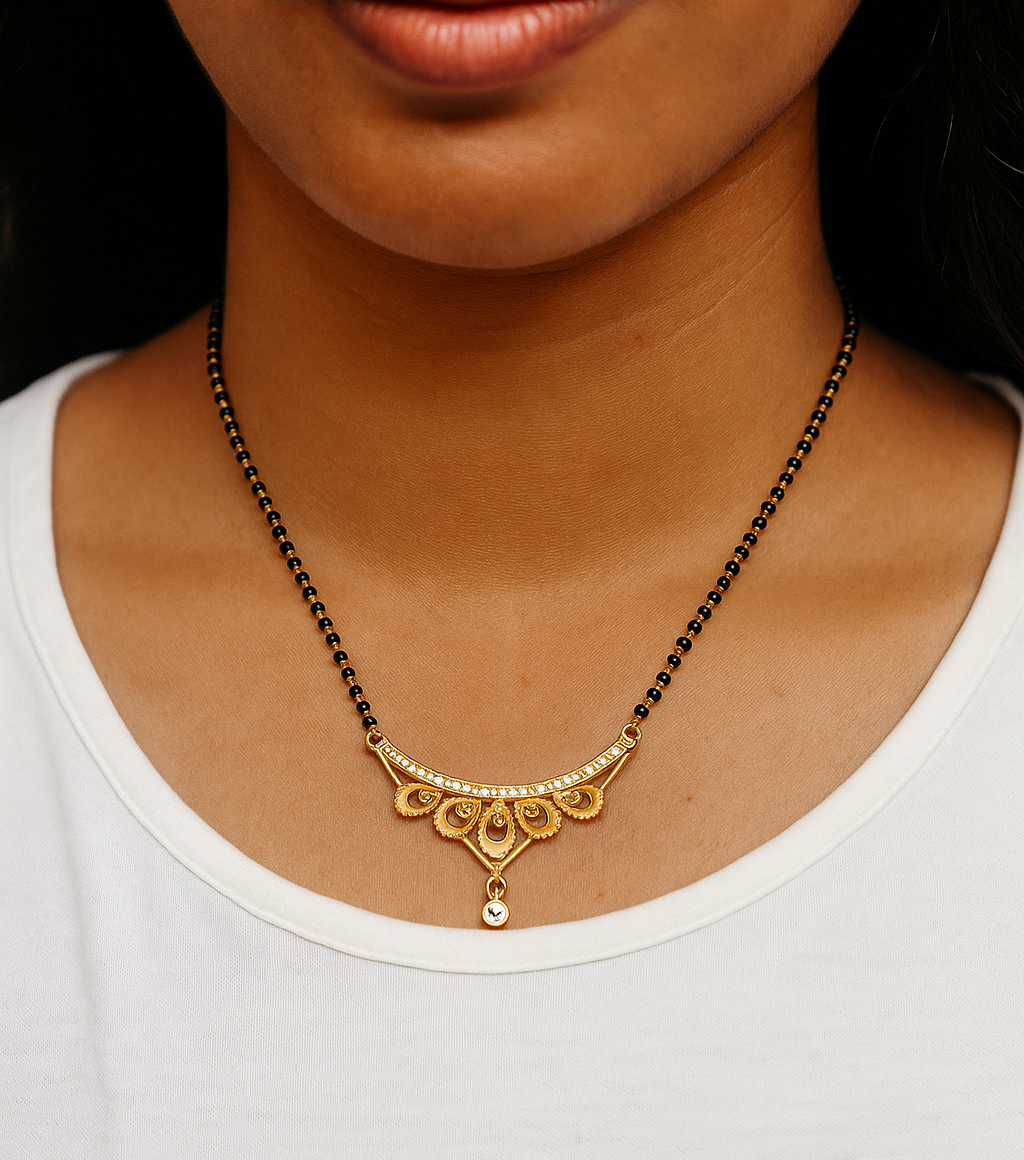 Stylish Gold Plated Mangalsutra For Women